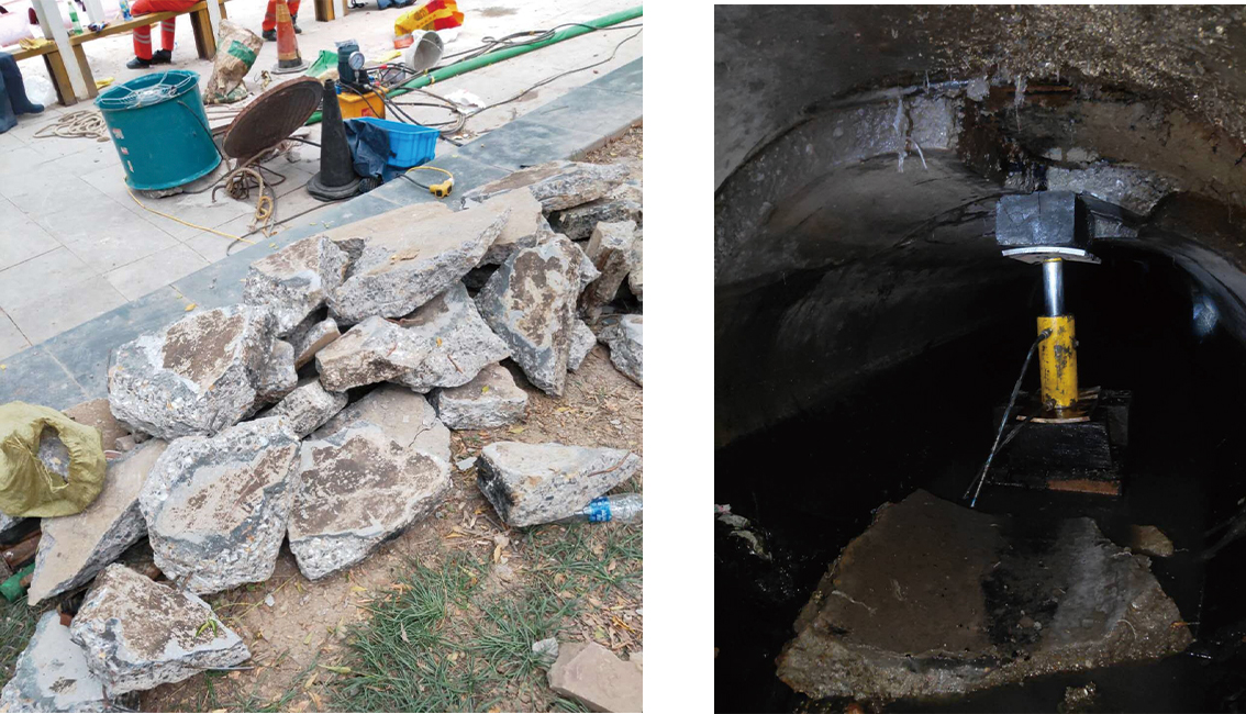 三更罗镇管道预处理